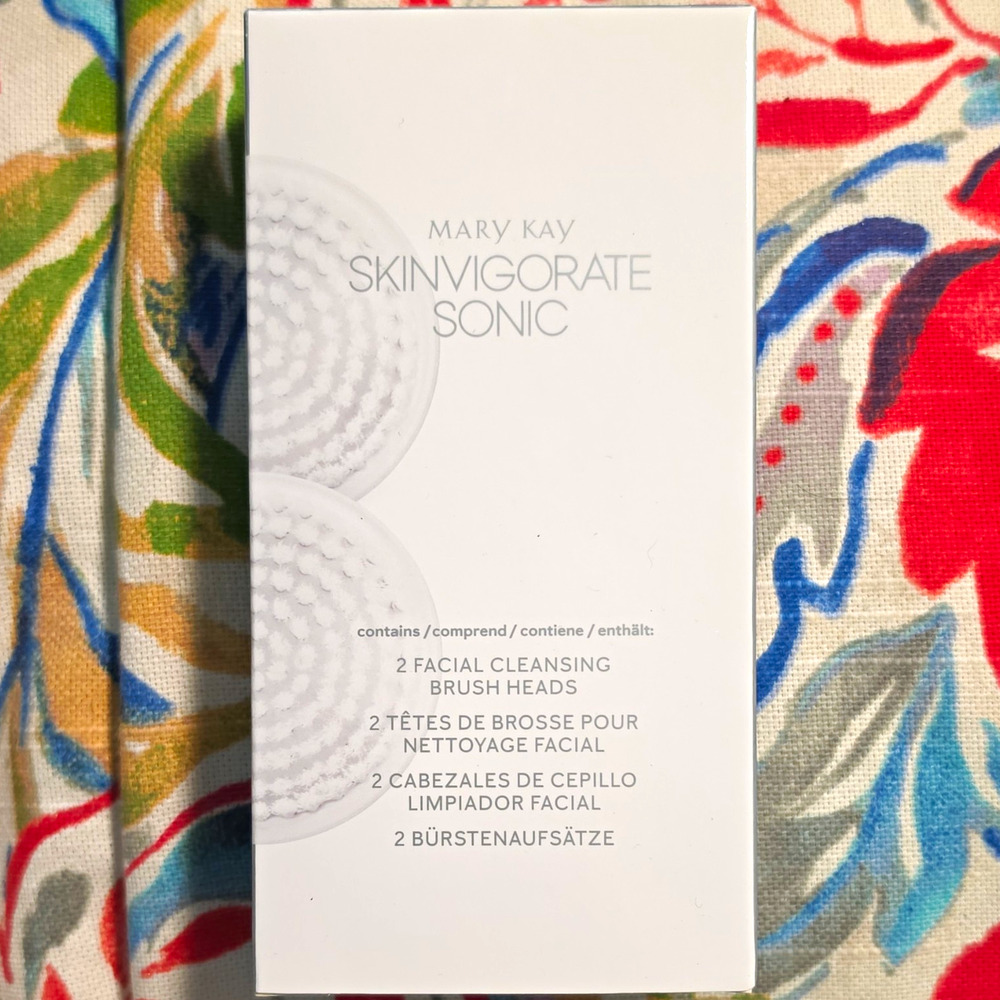 Mary Kay Skinvigorate Sonic Replacement Brush Heads 2-Pack White Plastic 135589